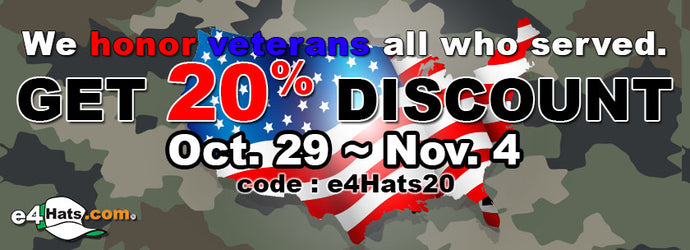 Veterans Day Sale 20% OFF - 2022