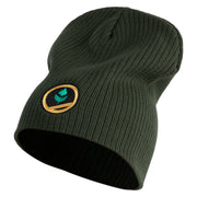 Trainer Red Poke Monster Logo Embroidered Big Size Cotton Short Beanie - Olive OSFM