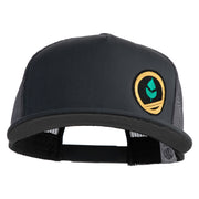 Trainer Red Poke Monster Logo Embroidered Big Size 6 Panels Flat Bill Snapback - Dk-Grey OSFM