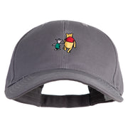1926 Winnie-The-Pooh and Piglet Embroidered Big Size Cap - Charcoal XL-3XL