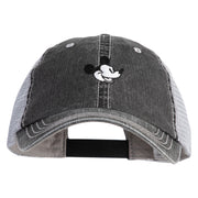 Classic 1928 Mickey Head Embroidered Big Size Mesh Cap - Black XL-3XL
