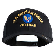 U.S. Army Air Force Embroidered Retro Cotton Blend Snapback Cap - Black OSFM
