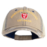 U.S. Army Airborne Command Embroidered Low Profile Special Cotton Mesh Cap - Khaki OSFM