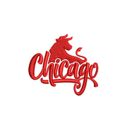 Red Bull Chicago digitized embroidery design
