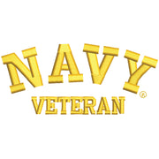Licensed Navy Veteran Letters Symbol digitized embroidery design