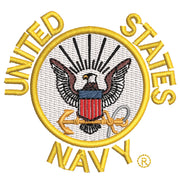 Licensed US Navy Circle Logo digitized embroidery design