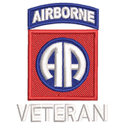 Licensed 82nd Airborne Veteran Symbol digitized embroidery design