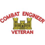 Licensed Combat Engineer Veteran Logo digitized embroidery design