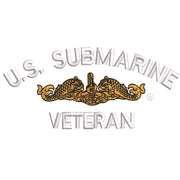 Licensed Golden Dolphin US Submarine Veteran digitized embroidery design