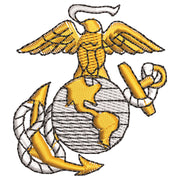 US Marine Corps Emblem digitized embroidery design