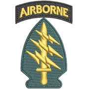 Licensed 1st Special Forces Command Symbol digitized embroidery design