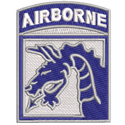 Licensed 18th Airborne Corps digitized embroidery design