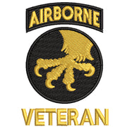 Licensed 17th Airborne Division Veteran digitized embroidery design