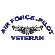 Air Force Pilot Veteran Logo digitized embroidery design