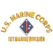 U.S. Marine Corps 1st Marine Division digitized embroidery design