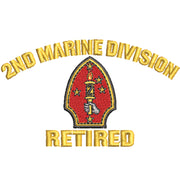 2nd Marine Division Retired Symbol digitized embroidery design