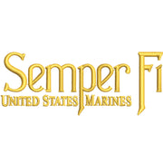 United States Marines Semper Fi Logo digitized embroidery design