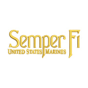 United States Marines Semper Fi Design digitized embroidery design