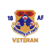 Eighteenth Air Force Veteran digitized embroidery design