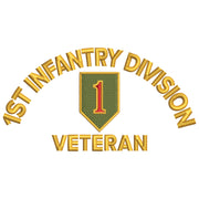 U.S. Army 1st Infantry Division digitized embroidery design