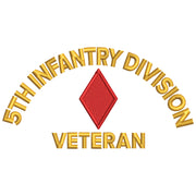 U.S. Army 5th Infantry Division digitized embroidery design