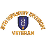U.S. Army 8th Infantry Division digitized embroidery design