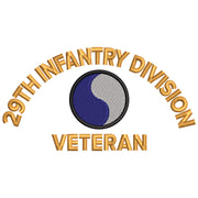 U.S. Army 29th Infantry Division digitized embroidery design