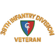 U.S. Army 38th Infantry Division digitized embroidery design