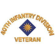 U.S. Army 40th Infantry Division digitized embroidery design