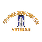 U.S. Army 76th Infantry Brigade Combat Team Symbol digitized embroidery design