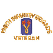 U.S. Army 196th Infantry Brigade digitized embroidery design