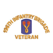 U.S. Army 196th Infantry Brigade Symbol digitized embroidery design
