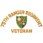 U.S. Army 75 Ranger Regiment digitized embroidery design