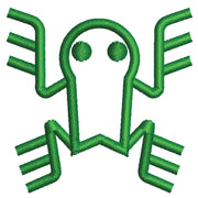 Aztec Frog Symbol digitized embroidery design