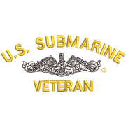 Licensed US Submarine Veteran Logo digitized embroidery design