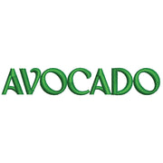 Avocado digitized embroidery design