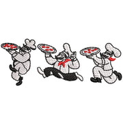 Pizza Man digitized embroidery design