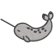 Cute Narwhal digitized embroidery design