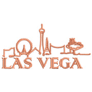 Bright Las Vegas Skyline digitized embroidery design