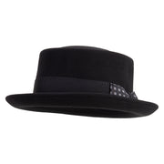Men's Gambler Porkpie Hat - Black L