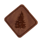 Pine Tree Faux Leather Patch - Pine Tree OSFM