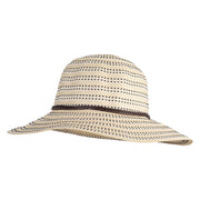 Women's 4" Brim Stitch Detailed Crushable Hat - Beige OSFM