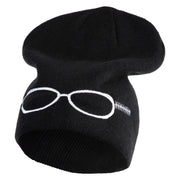 Glasses Embroidery Beanie - Black OSFM