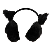 Women's Kitten Earmuffs - Black OSFM