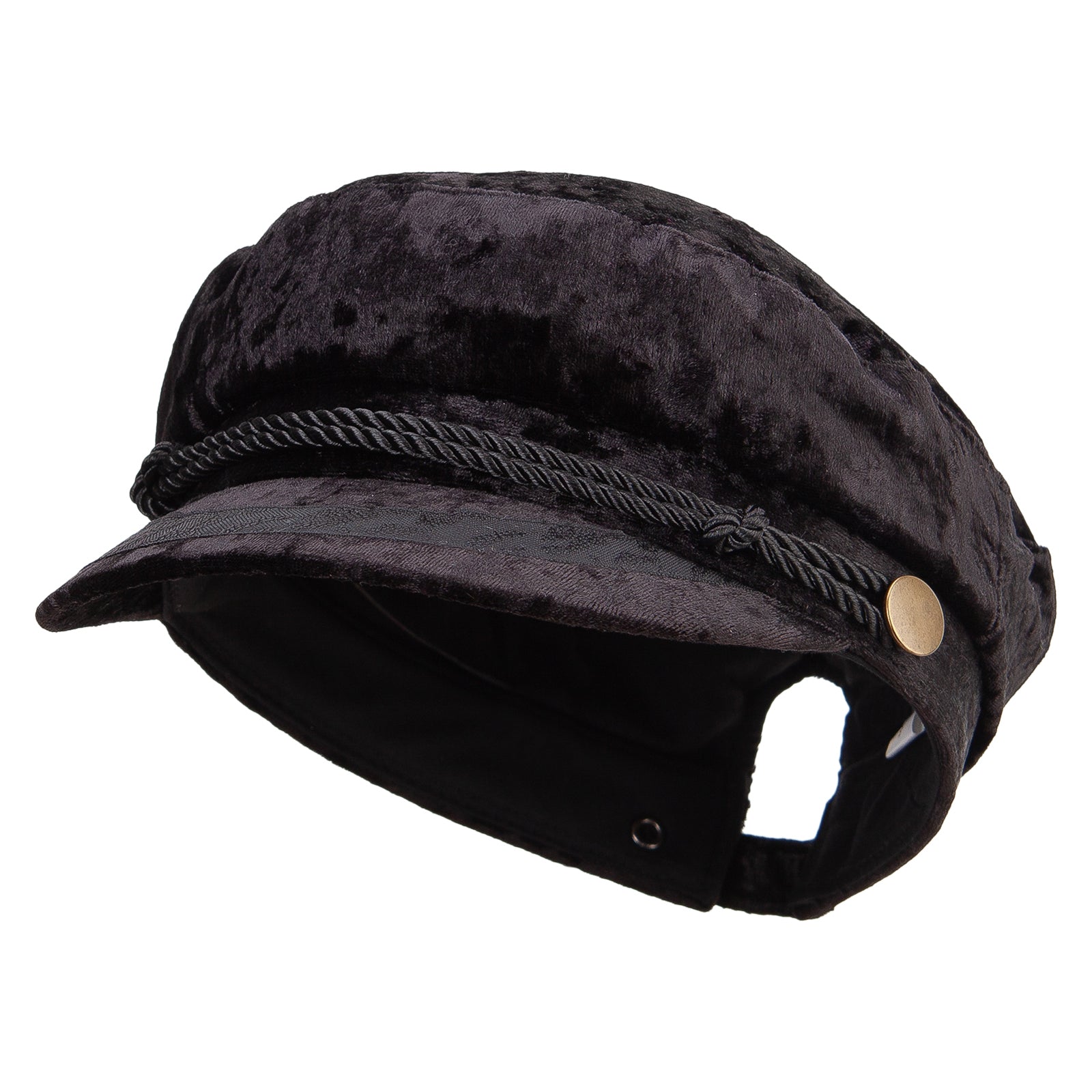 Jeanne Simmons Women's Crushed Velvet Sailor Hat, Black / One Size