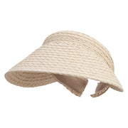 Women's Toyo Clip On Straw Visor - Natural OSFM