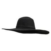 UPF 50+ Women's 6" Extra Wide Wire Brim Hat - Black OSFM