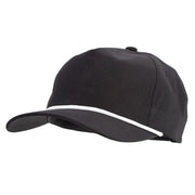 CVC 5 Panels with String Golf Cap - Black OSFM