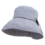 Women's Blue Pinstripe Bucket Hat - Blue OSFM