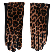 Women's Animal Print Gloves - Dark Tiger OSFM